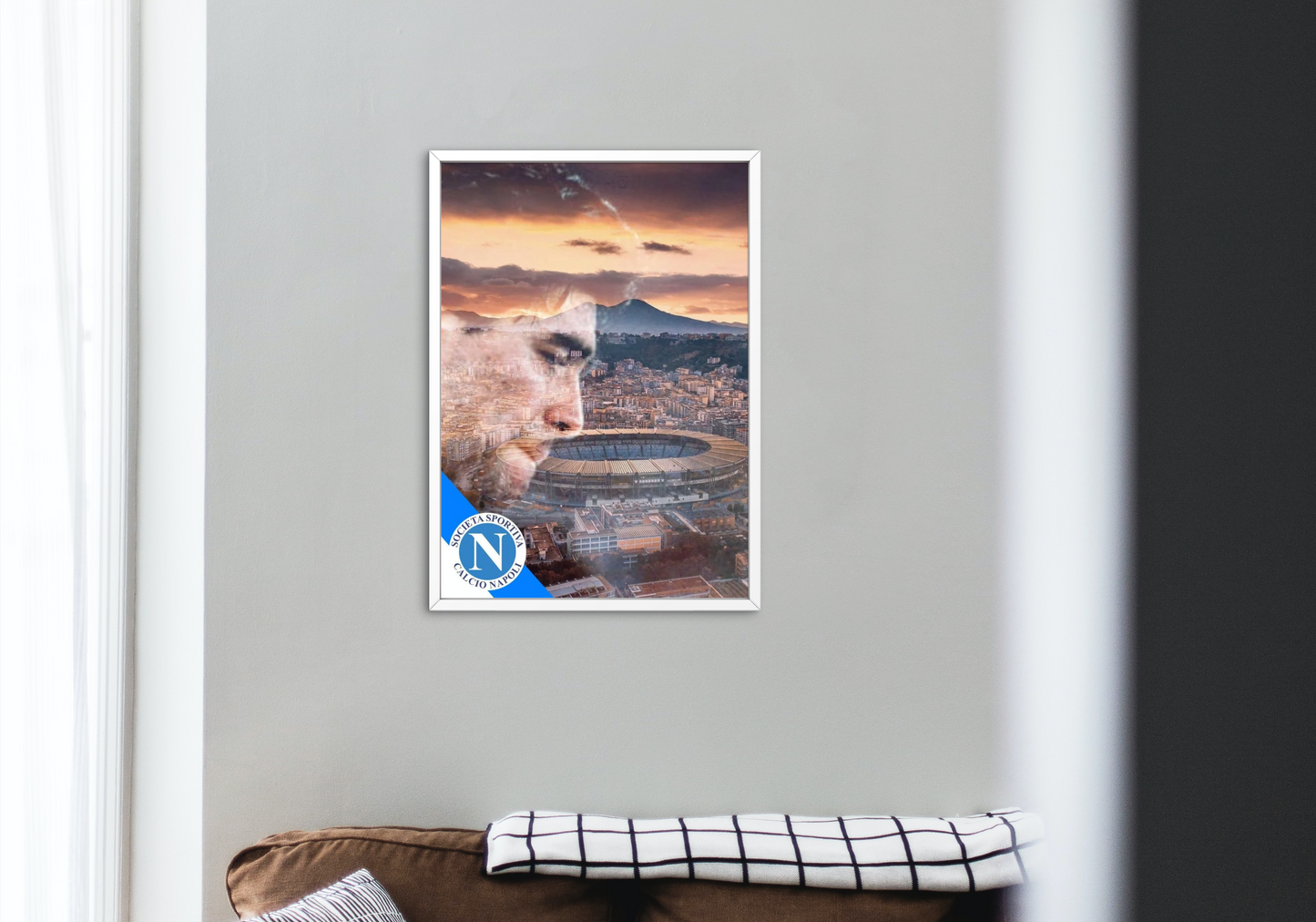 Poster con cornice "Diego Armando Maradona"