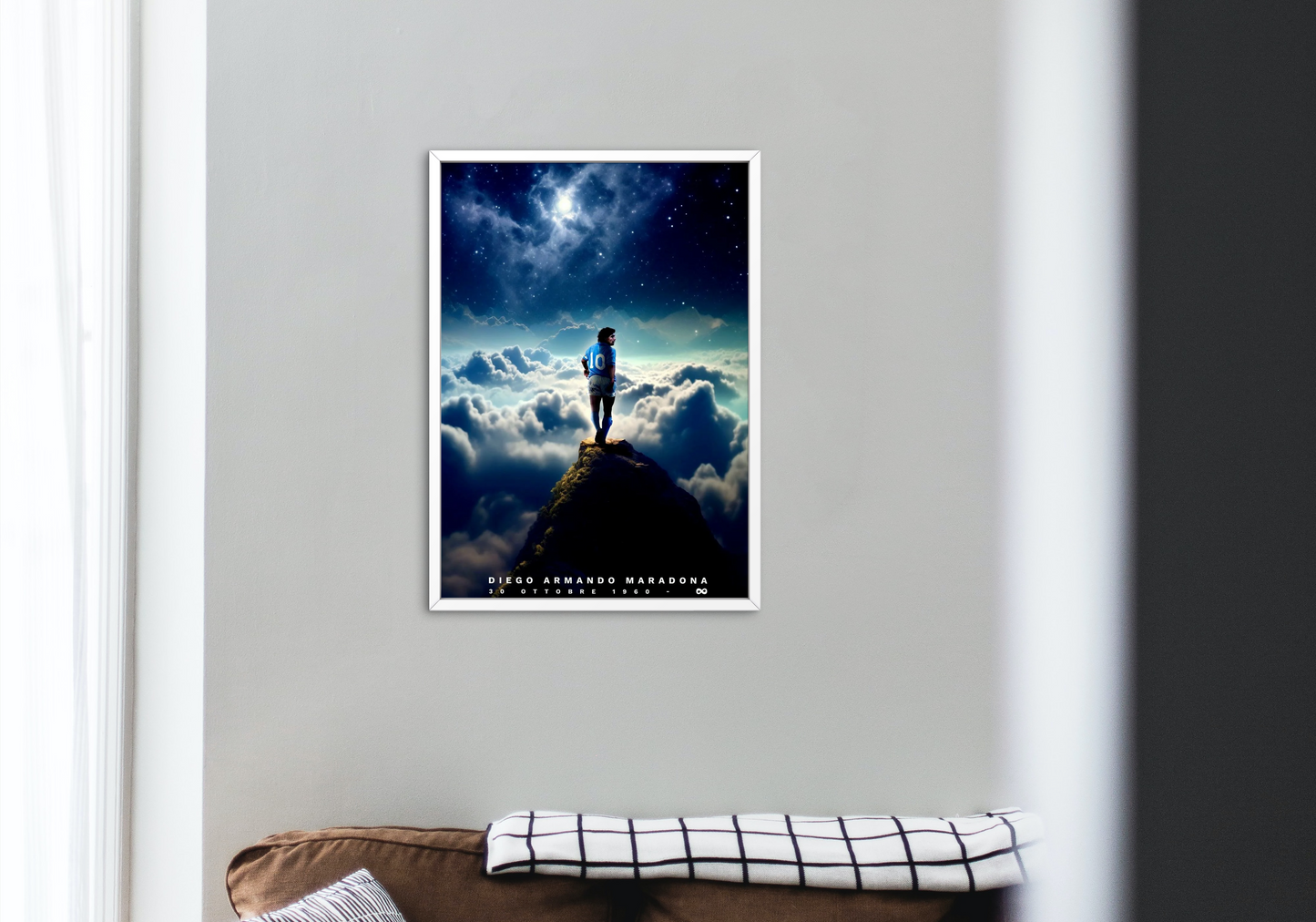 Poster con cornice "Diego Armando Maradona"