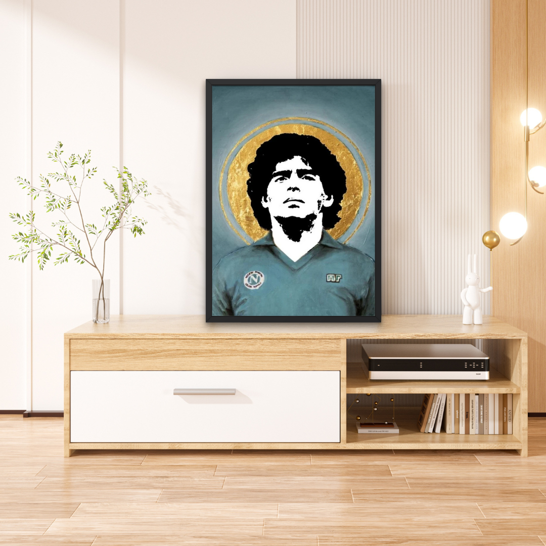Poster con cornice "Diego Armando Maradona"
