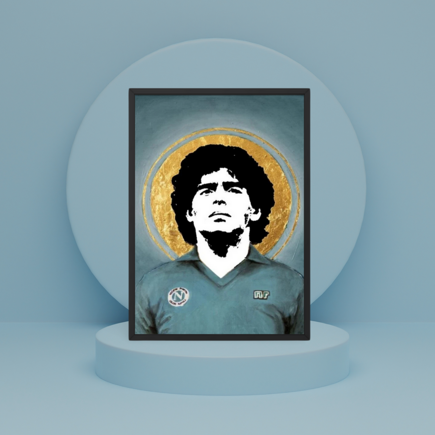 Poster con cornice "Diego Armando Maradona"