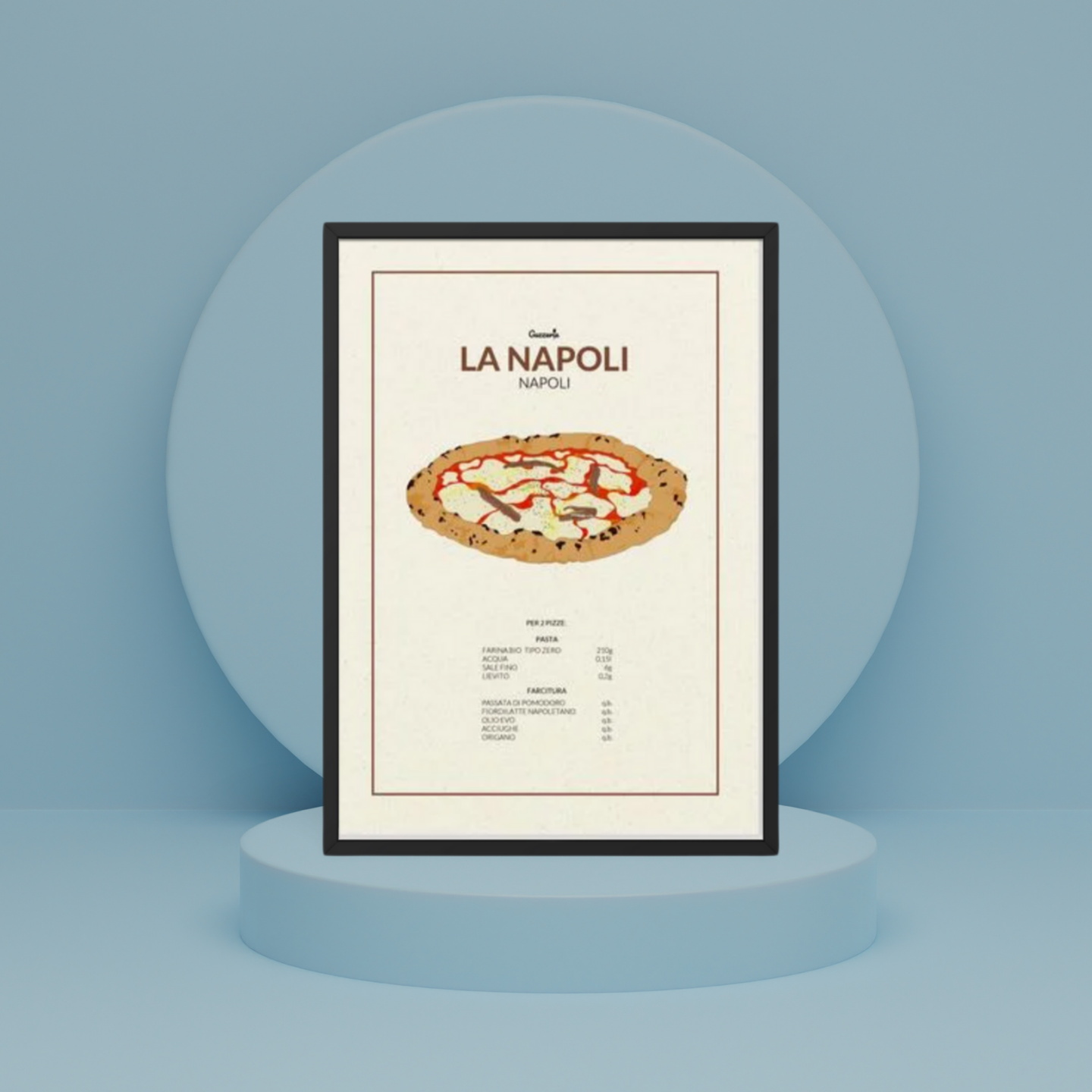 Pizza Margherita.