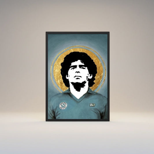Poster con cornice "Diego Armando Maradona"