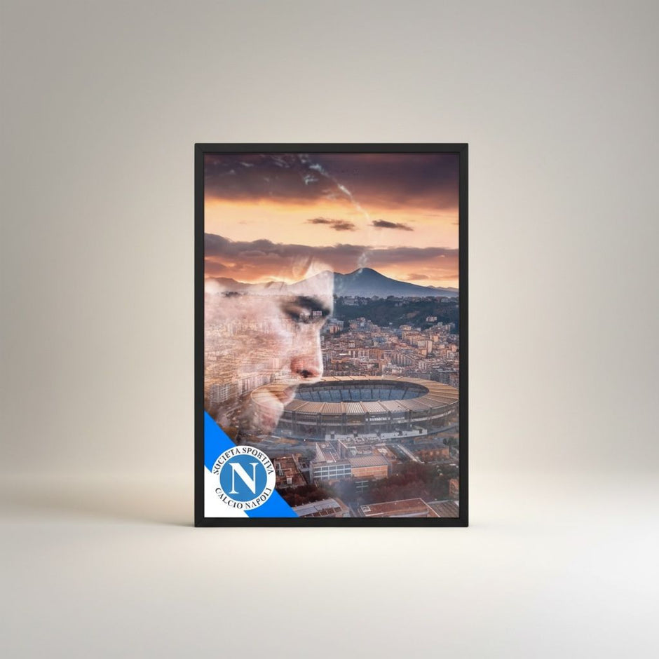 Poster con cornice "Diego Armando Maradona"