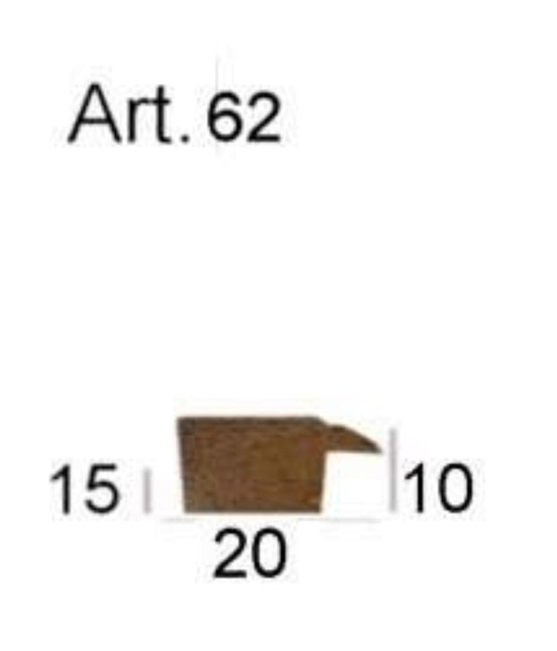 Art.62 Arte povera nera filo oro